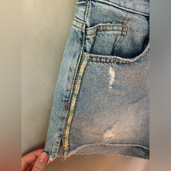 Zara high waist denim short - Picture 4 of 4